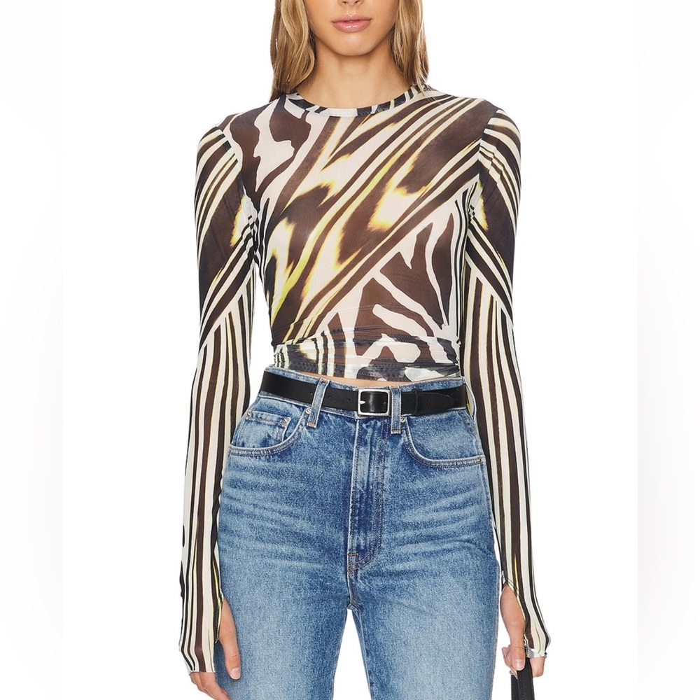 AFRM Kaylee Top in Zebra
